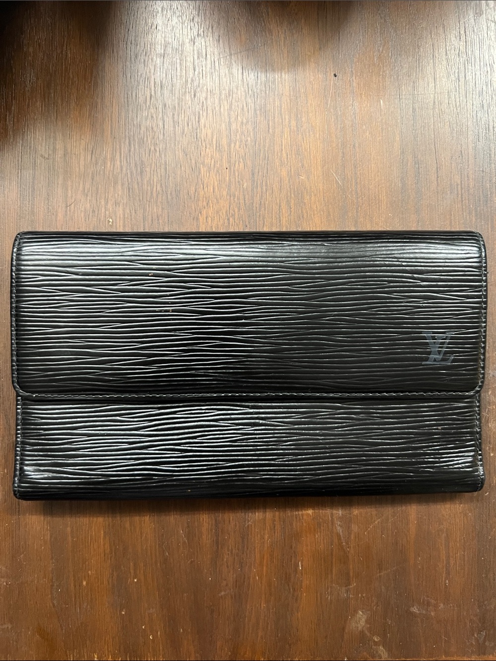Louis Vuitton Black Epi International Wallet